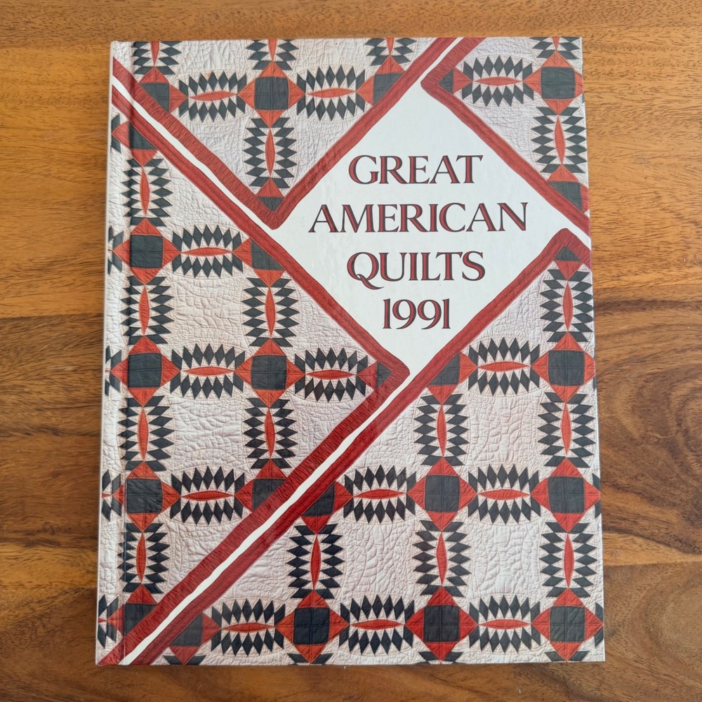 Oxmoor House Great American Quilts 1991 Hardcover Book Vintage Crafting Patterns